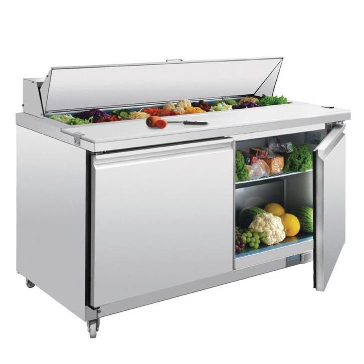 Polar U-serie 2-deurs gekoelde saladette 527L, Articles professionnels, Horeca | Équipement de cuisine, Envoi
