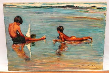 Guillermo Pastor Burgalat (1934-2007) - Niños bañistas