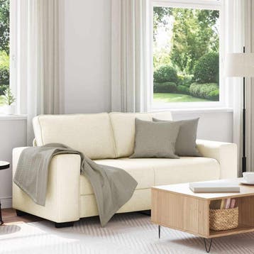 vidaXL 2-zitsbank / zetel 180x77x82 cm linnen, Huis en Inrichting, Verzenden, Nieuw