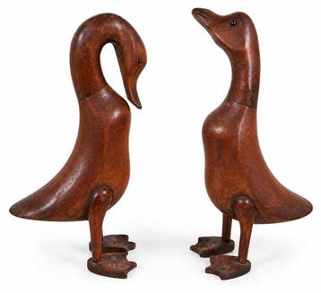Snijwerk, canard - 38 cm - Hout