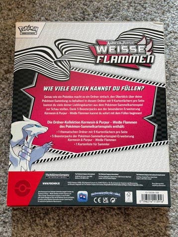Pokémon Booster box - Weisse Flammen Ordner Kollektion -