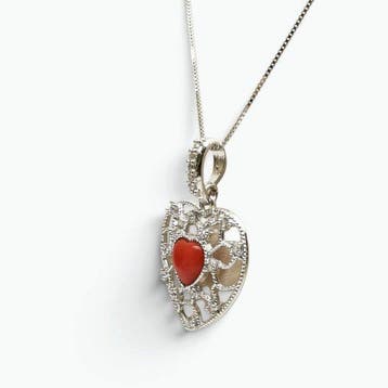 Koraal - Argento 925 - Ketting met hanger - Italiaans, Verzamelen