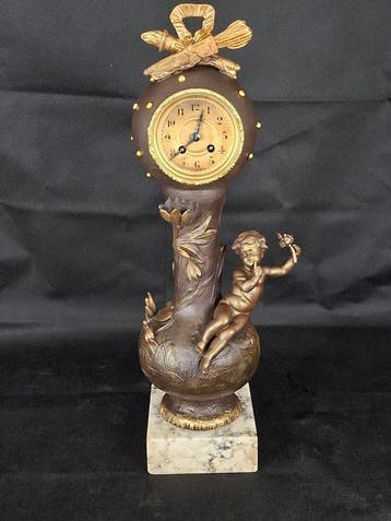 Tafel/bureauklokken - Legering, Messing - 1850-1900