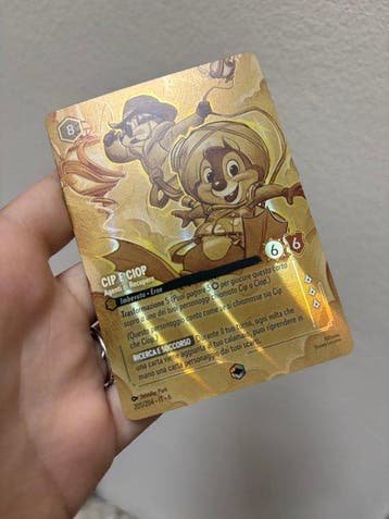 Disney - 1 Card - Disney Lorcana - Cip e Ciop 205/204 - 11 b, Nieuw