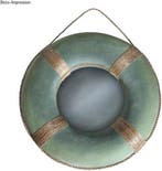 Papiermachee Zwemband Rood met spiegel 33x33x4.5 cm, Nieuw