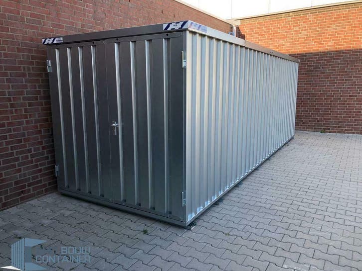 Korting! BOS Demontabele container van 6x2M - dubbele deur, Zakelijke goederen, Machines en Bouw | Keten en Containers