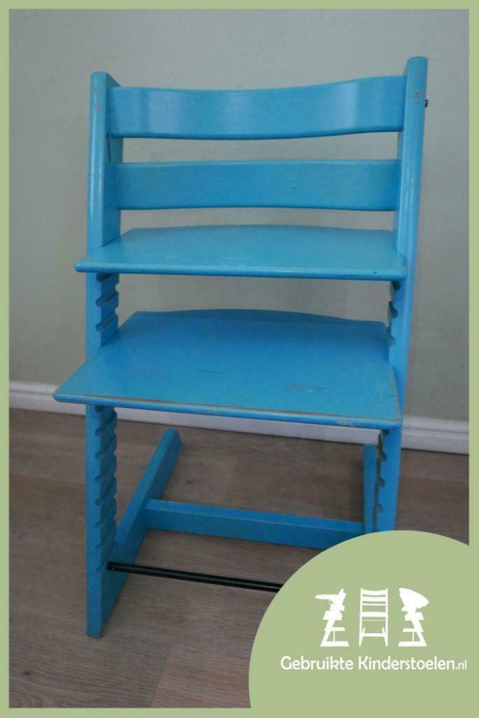 GEBRUIKTE: Stokke Tripp Trapp lichtblauw / Blue, Enfants & Bébés, Chaises pour enfants, Envoi