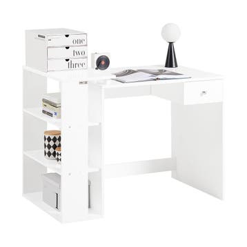 2dekans | SoBuy FWT35-W Bureau Werktafel Computertafel -, Huis en Inrichting, Bureaus, Ophalen of Verzenden, Nieuw