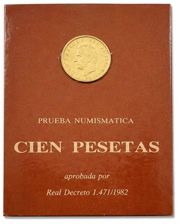 Espagne. Juan Carlos I. 100 Pesetas 1982 - Prueba FNMT (Sans