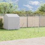 vidaXL Hondenkennel met dak 6x6x2,5 m gegalvaniseerd staal, Verzenden