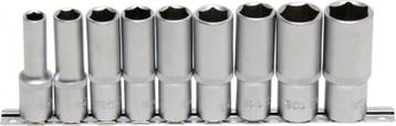 Bgs Technic Dopsleutelset zeskant, diep 12,5 mm (1/2) 10 - 2, Verzenden, Nieuw