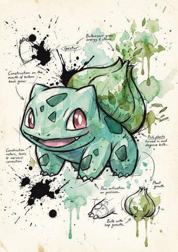 ANDSAL - Bulbasaur & Gengar Da Vinci Color Project Pokémon