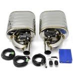 RVS Kleppen dempers set links + rechts met elektrische klep, Ophalen of Verzenden, Nieuw