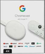 Google Chromecast met Google TV (4K) in Doos, Ophalen of Verzenden, Zo goed als nieuw