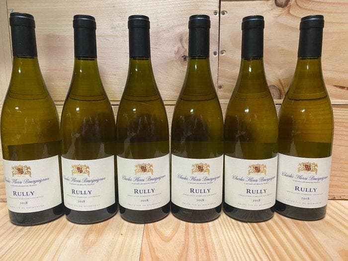 2018 Charles Henri Bourguignon - Rully - 6 Flessen (0.75, Verzamelen, Wijnen