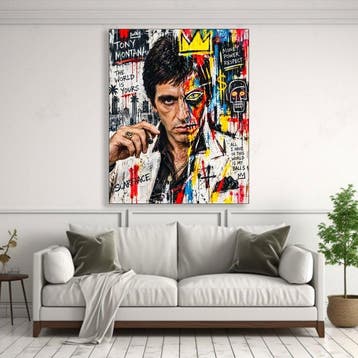 Scarface - Tony Montana con stile artistico Basquiat -, Verzamelen, Nieuw