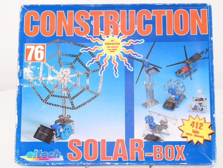 Eitech Construction 76 Solar-Box met aandrijving op zonne..., Hobby en Vrije tijd, Modelbouw | Auto's en Voertuigen, Overige typen