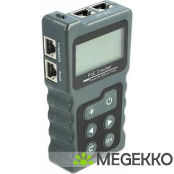 Delock 63110 LCD-kabeltester RJ45 / PoE / DC, Verzenden, Nieuw
