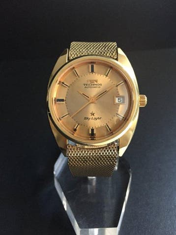 Technos - Sky Light Dial Pie-Pan Automatic GP18k - Zonder, Nieuw
