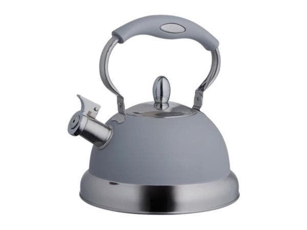 Veiling - 2x Typhoon fluitketel 2,5L Living grijs, Huis en Inrichting, Keuken | Keukenbenodigdheden, Nieuw