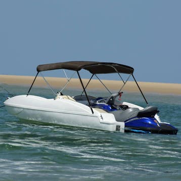 vidaXL Biminitop 3 bogen 183x180x137 cm zwart, Watersport en Boten, Verzenden, Nieuw