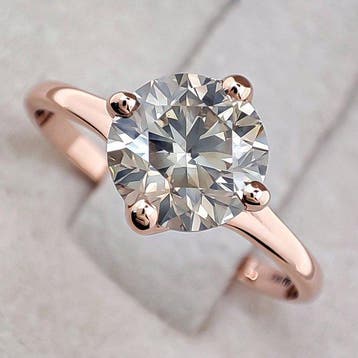 Sans prix de réserve - Bague - 14 carats Or rose, J/VS2 -, Nieuw