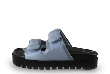 VIA VAI Slippers in maat 37 Blauw, Kleding | Dames, Slippers, Zo goed als nieuw, VIA VAI, Verzenden