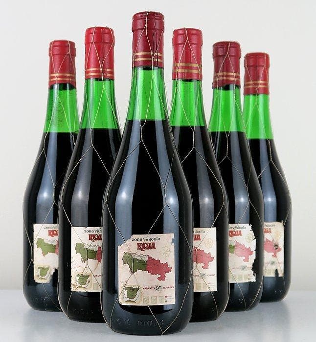 1969 Bodegas Campo Viejo - Rioja Reserva - 6 Flessen (0.75, Verzamelen, Wijnen