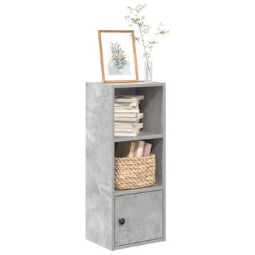 vidaXL Boekenkast 31x24x77 cm bewerkt hout betongrijs, Verzenden, Nieuw