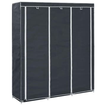 vidaXL Kledingkast met vakken en stangen 150x45x175 cm stof, Verzenden, Nieuw
