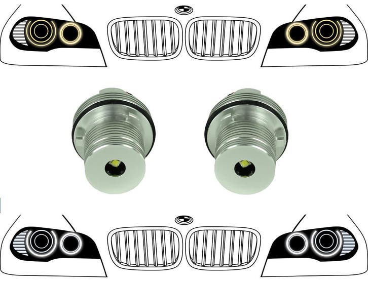 LED Angel Eyes upgrade kit H8 7000K voor BMW E39/E53/E60/E61, Autos : Pièces & Accessoires, Éclairage, Envoi