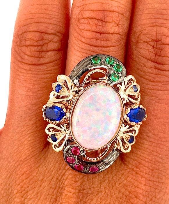 Sans prix de réserve - Bague - 9 carats Or rose, Argent, Bijoux, Sacs & Beauté, Bagues