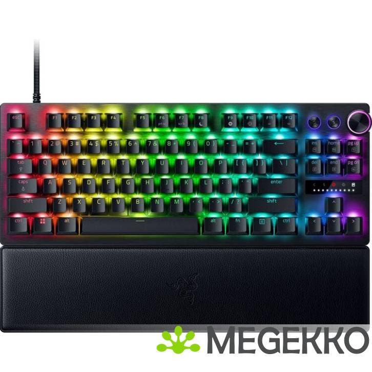 Razer Huntsman V3 Pro TKL Zwart - Razer Analog Optical Gen-2, Computers en Software, Toetsenborden, Nieuw, Verzenden