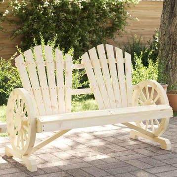 vidaXL Tuinstoel 2-zits Adirondack massief vurenhout, Tuin en Terras, Verzenden, Nieuw