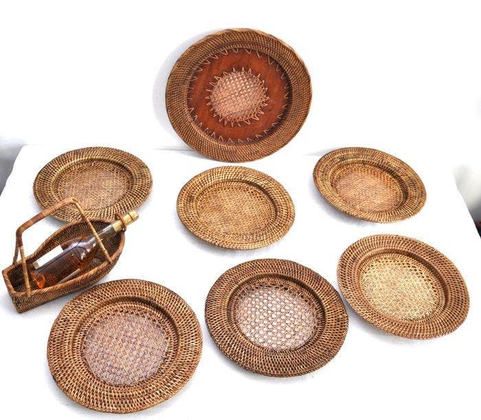 Bord (8) - Rattan, Antiek en Kunst, Antiek | Meubels | Tafels