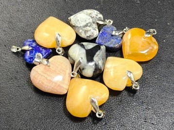 Edelstenen en Kristallen - Toermalijnkwarts, Jade, Calciet,, Verzamelen