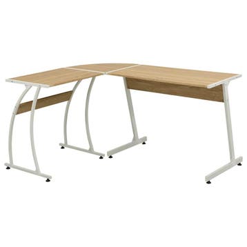vidaXL Hoekbureau L-vormig eikenhout, Verzenden
