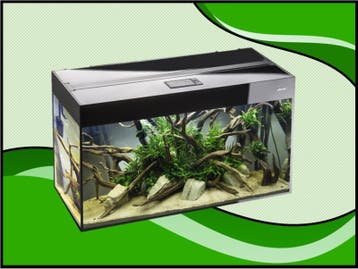Aquael Glossy 120 zwart aquarium (Glossy aquarium serie), Dieren en Toebehoren, Vissen | Aquaria en Toebehoren, Verzenden, Nieuw