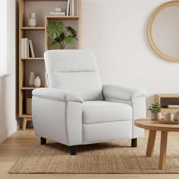 vidaXL bank / zetel Wit 95 x 90 x 95 cm Stof, Maison & Meubles, Verzenden