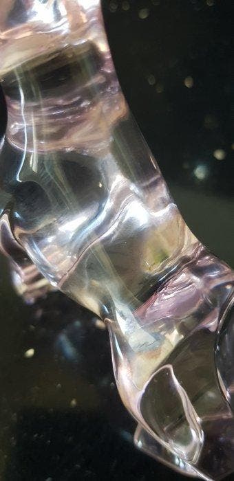 Baccarat - Beeldje - Chien boxe en Cristal de Baccarat -, Antiquités & Art
