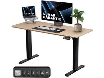 Stane Zit Sta Bureau Elektrisch Verstelbaar - 4 Geheugen, Huis en Inrichting, Verzenden, Zo goed als nieuw