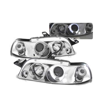 Phares Pour Fiat Punto 93-99 Angel Eyes Chromé, Verzenden, Nieuw