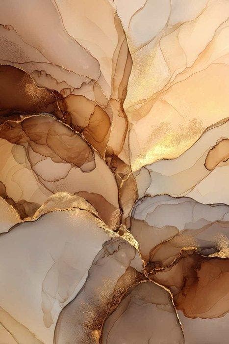 Lea Ottavi - Gilded Veins Silence XXL, Antiek en Kunst, Kunst | Designobjecten