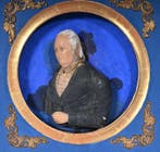 Collectie van antieke portretmedaillons - Plaque (6) -