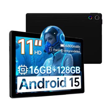 A7 Android Tablet - 11 Inch Display - 128 GB Opslag -, Verzenden, Nieuw, URAO