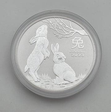 Australië. 1 Dollar 2023 - Year of the Rabbit - 1 Oz Silver