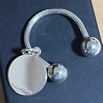 Tiffany & Co. - Round Tag Keyring - Sleutelhanger