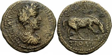 180-192 Commodus Alexandria Troas Bronze Col Avg Troad Pf..., Verzenden