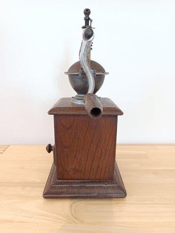 Koffiemolen - Hout, Brons