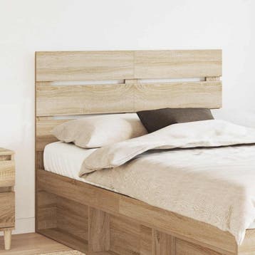 vidaXL Hoofdbord Sonoma Eik Bewerkt hout, Verzenden, Nieuw